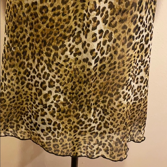 Leopard Sheer Tank - Picture 3 of 6